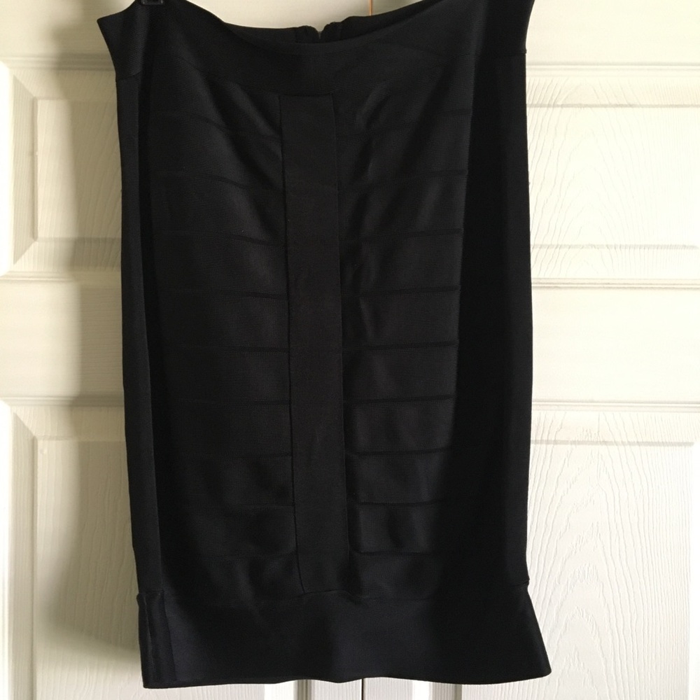 Black Bandage Midi Skirt